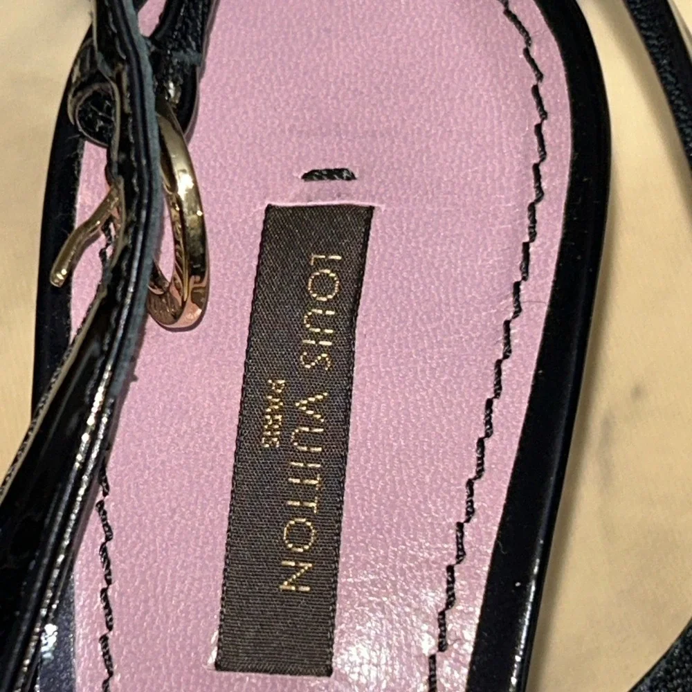 Louis Vuitton Patent Leather Slingback Pumps Women's Size: 38/8 With Dust‎ Bags